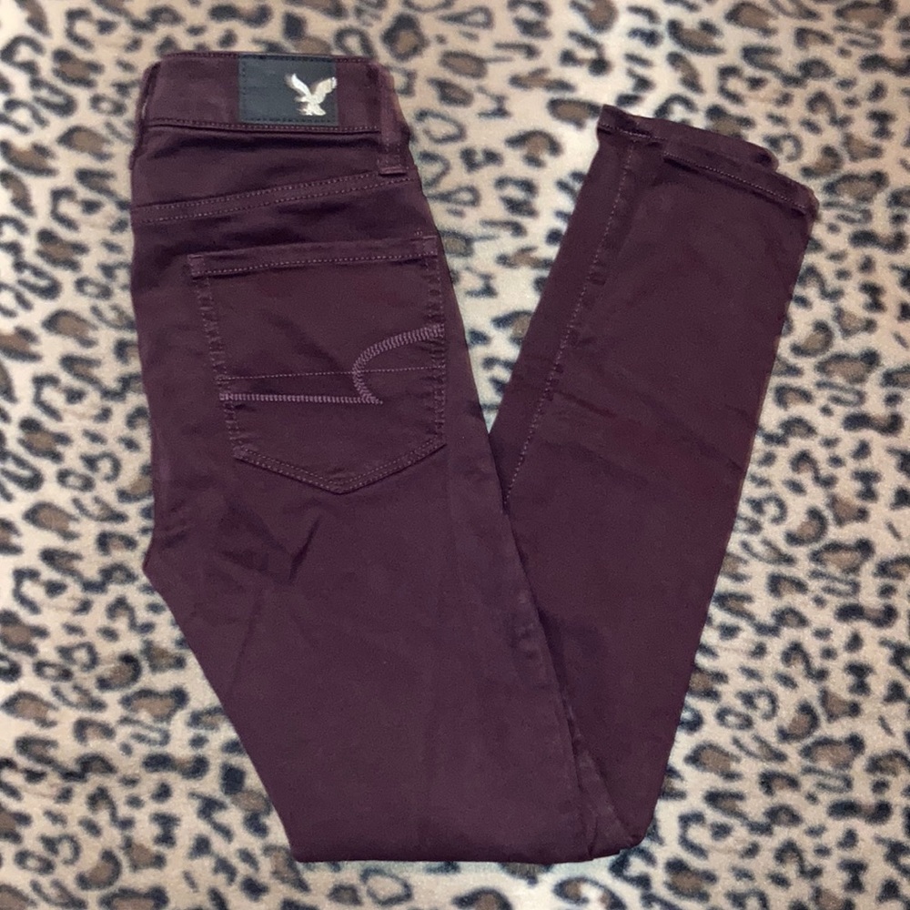 2 for $35 AMERICAN EAGLE Pants Women’s Size 00 Short AE HI-RISE JEGGINGS Sateen